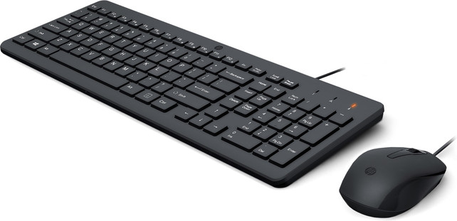 HP 100 Wired Mouse and Keyboard 12M