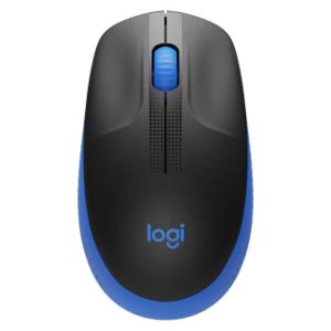 LOGITECH M190 Full-size wireless mouse - BLUE - EMEA 12M