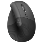 Logitech Lift Vertical Ergonomic Mouse - GRAPHITE / BLACK - 2.4GHZ/BT - EMEA - ON+OFFLINE,B2C 12M
