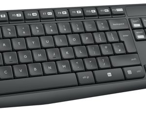 Logitech® MK235 Wireless Keyboard and Mouse - GREYFRA - 2.4GHZ - N/A - CENTRAL - (GREY KEYS GREY BTM