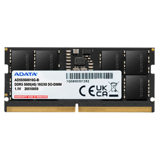 ADATA Barrette mémoire 16GB DDR5 5600 MT/S SO-DIMM Laptop 12M