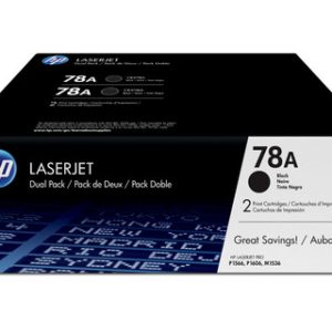 HP 78A 2-pack Black Original LaserJet Toner CartrHP LJ P1566/P1606 Black Crtg