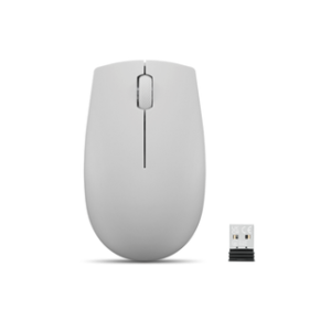 LENOVO 300 Wireless Compact Mouse (Cloud Grey) with battery Cloud Grey