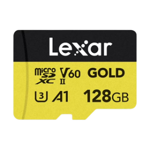 LEXAR CARTE SD MS GOLD 128GB GOLD microSDXC™ UHS-II cards, up to 280MB/s read and 100MB/s write 12M