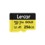 LEXAR CARTE SD MS GOLD 256GB GOLD microSDXC™ UHS-II cards,up to 280MB/s read and 180MB/s write 12M