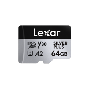 LEXAR CARTE SD MS Silver Plus 64GB Professional SILVER PLUS microSDXC™ UHS-I cards,up to 205MB 12M