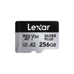 LEXAR CARTE SD MS Silver Plus 256GB Professional SILVER PLUS microSDXC™ UHS-I cards,up to 205MB 12M