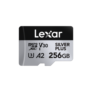 LEXAR CARTE SD MS Silver Plus 256GB Professional SILVER PLUS microSDXC™ UHS-I cards,up to 205MB 12M