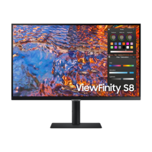 SAMSUNG Moniteur Flat ViewFinity S8 S80PB 4K UHD IPS 27'' 16:9 3-Borderless HAS USB-C UHD 12M