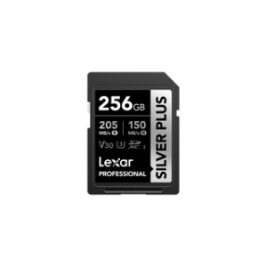 LEXAR CARTE SD SD Silver Plus 256GB Professional SILVER PLUS SDXC™ UHS-I cards,up to205MB/s read 12M