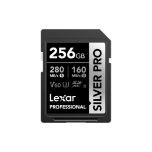LEXAR CARTE SD SD Silver Pro 256GB Professional SILVER PRO SDXC™ UHS-II Card,up to 280MB/s read, 12M